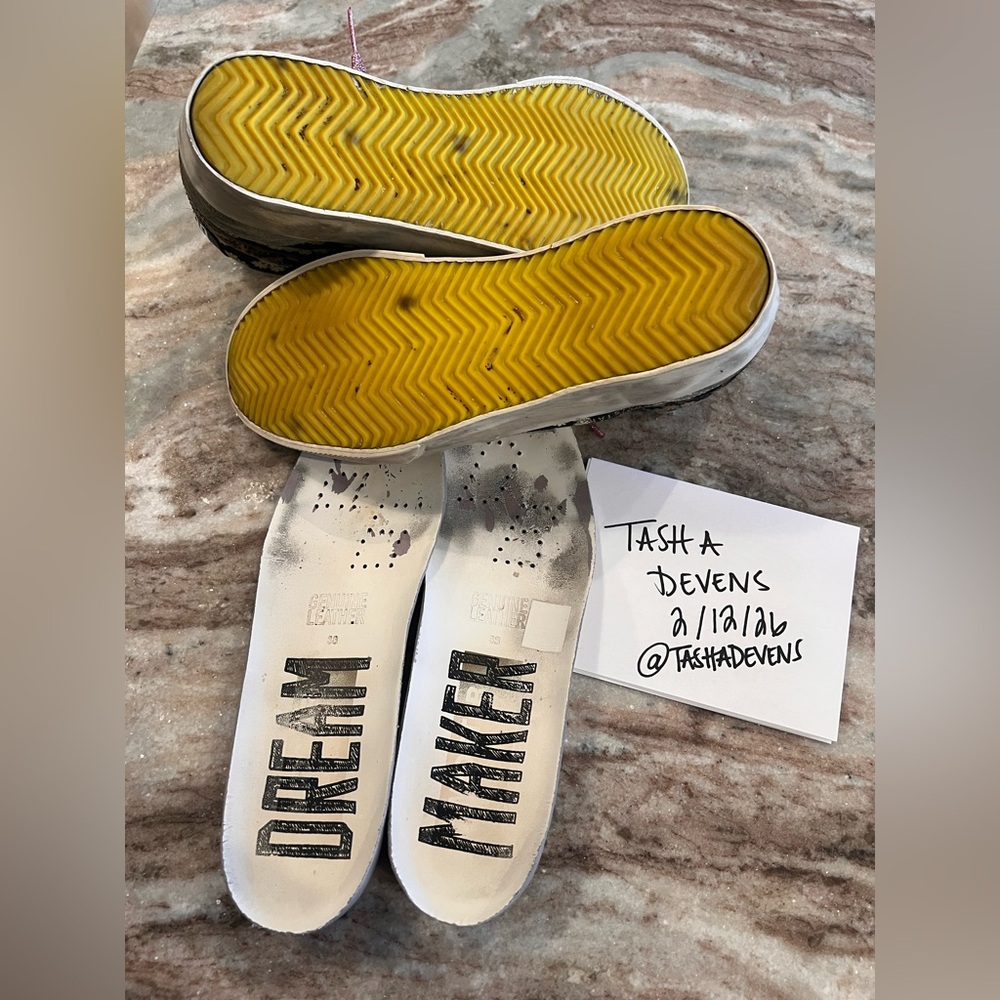 Golden Goose Mid Stars Like New Dream Maker Edition Daisy Print - Picture 6 of 10